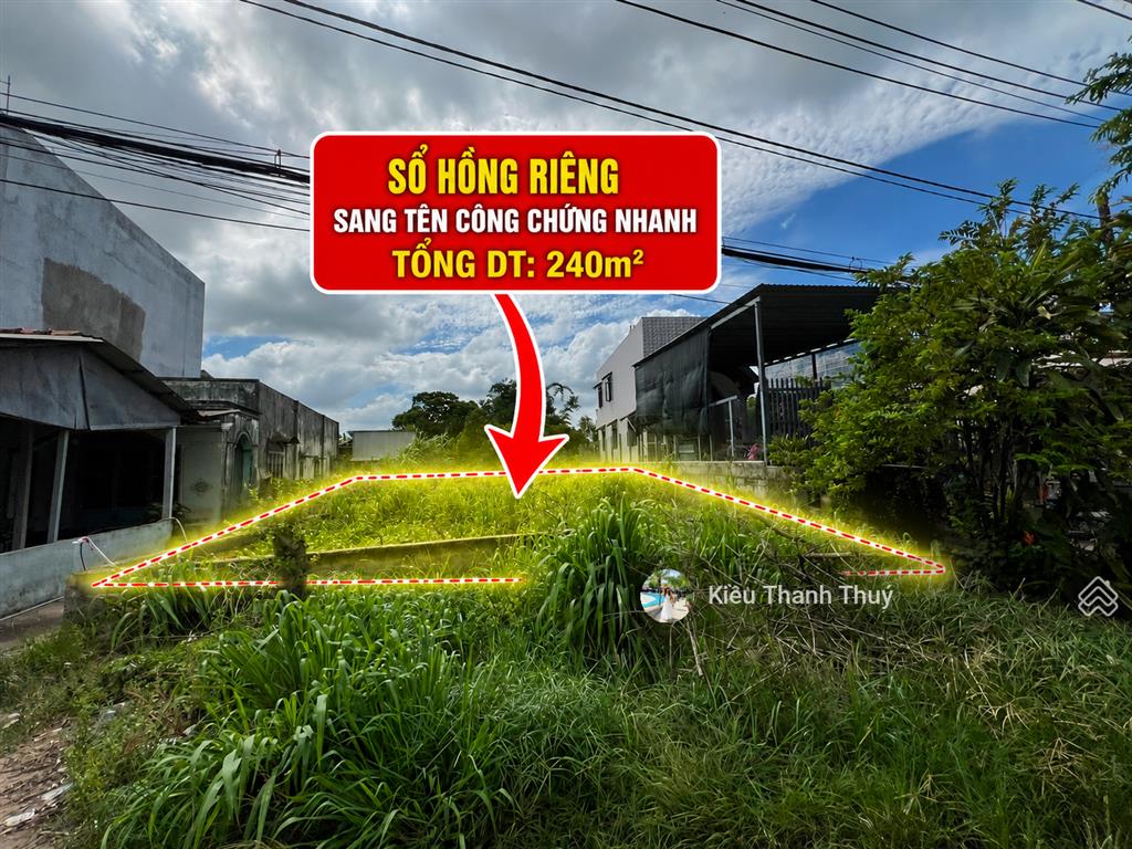 Hàng ngộp! (8x30m)=240m²/ 780 triệu. đ.tỉnh lộ 2, tân phú trung. phù hợp khách mua về xây nhà vườn