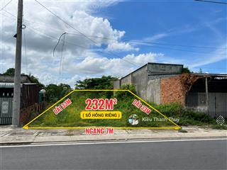 Hàng ngộp! (7x33m)=232m²/900trieu. đ. tỉnh lộ 2, tân thông hội. phù hợp khách mua về xây nhà vườn