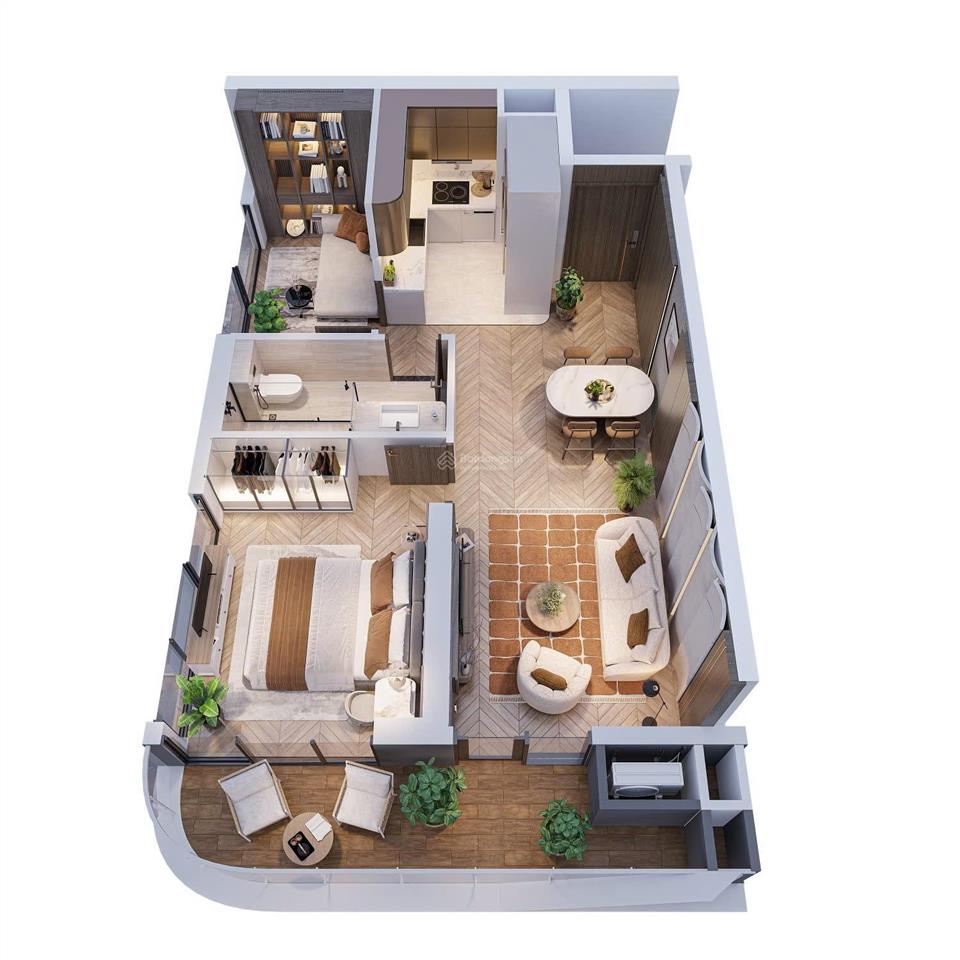 Căn 1pn+1 mã căn view đẹp nhất dự án the legend đà nẵng giá tts chỉ 9.5 tỷ bàn giao nội thất 5*