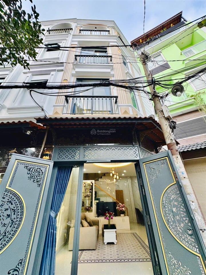Bán nhà hẻm xe hơi vào nhà  4 tầng  trung tâm bình thạnh  nở hậu 7m