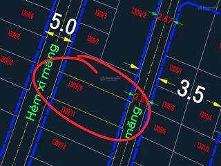 6,5 tỷ 50m, hai mặt hẻm ô tô, cách phan văn trị 30m đối diện cityland