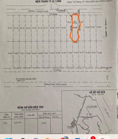 bán đất nền đường 2 C khu dân cư Phước Thiện- Phường Long Bình-Tp.HCM (Quận 9 cũ)