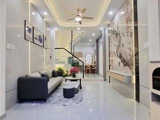 Nhà Mới 40M2 - Hẻm Xe Hơi Thông - Gần Lotte Gò Vấp - 3 Tầng Hoàn Công