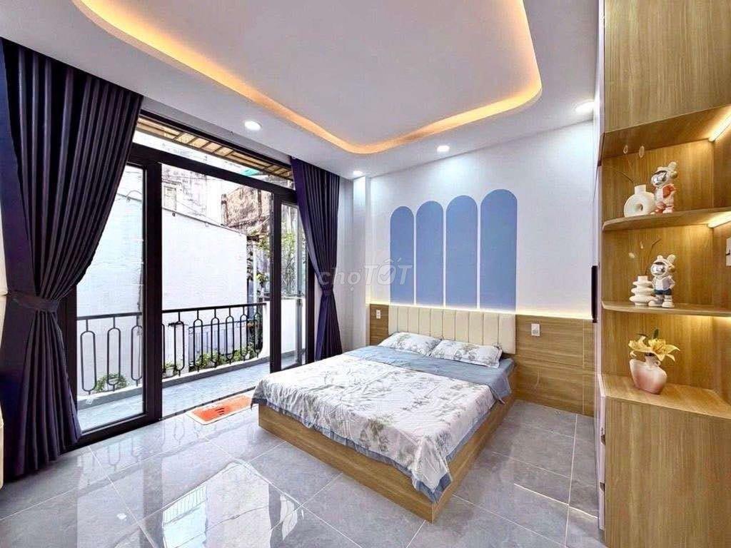 20M2 - 4 tầng Hẻm Xe Hơi Chu Văn An - Có thang máy