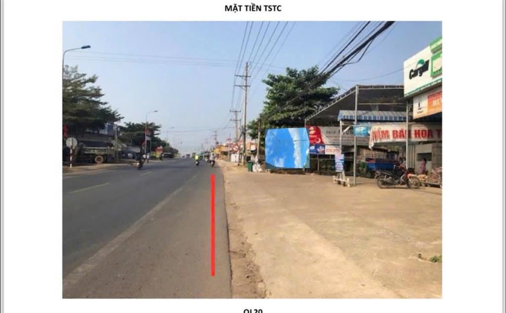BÁN LÔ ĐẤT 3152.8M2 (25MX135M) MẶT TIỀN QUỐC LỘ 20 XÃ ĐỊNH QUÁN, TP ĐỒNG NAI ĐỐI DIỆN