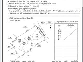CHÍNH CHỦ BÁN ĐẤT 1.531M² TẠI TÂN LỄ B – CHÂU PHA, TP HỒ CHÍ MINH