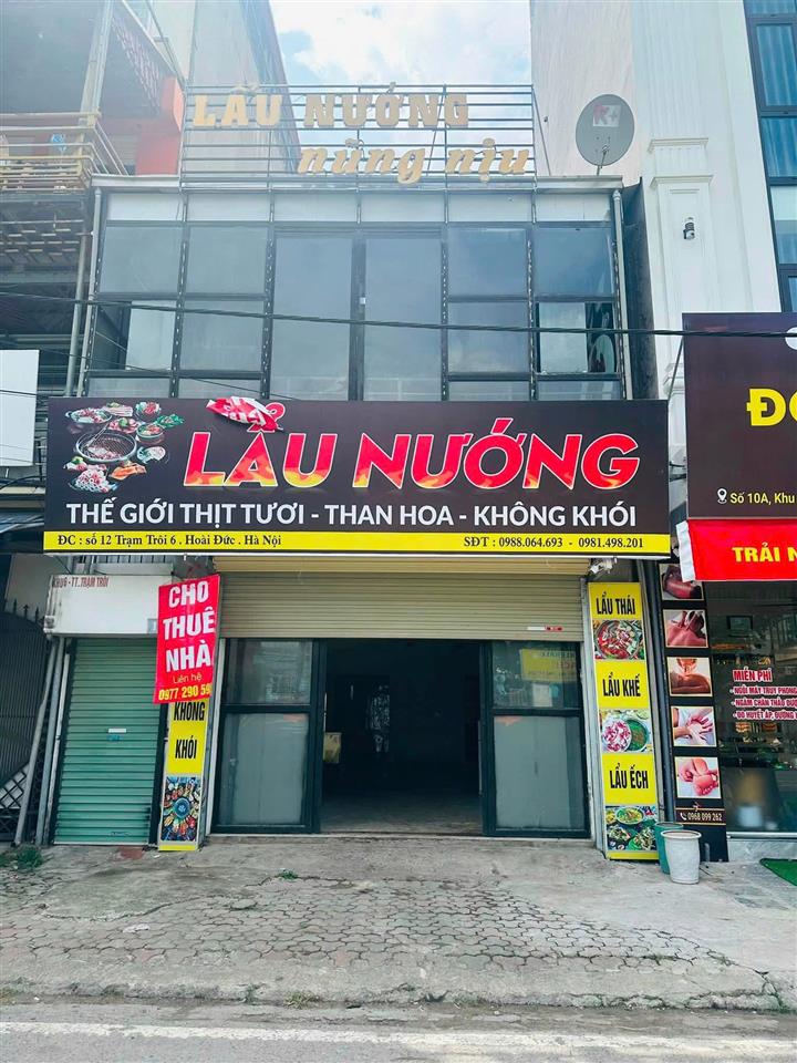 CHO THUÊ NHÀ MẶT PHỐ THỊ TRẤN TRẠM TRÔI, HOÀI ĐỨC – VỊ TRÍ KINH DOANH ĐẸP