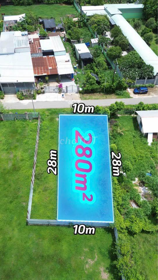 ngộp bán đất 280m²,giá 600triệu đường 1/Nguyễn Văn Khạ xã Tân An Hội
