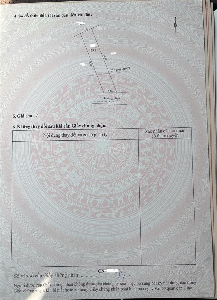 Nuôi con học bán gấp 139m² giá 450triệu đường Gia Huỳnh phường Gia Lộc