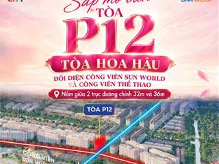 CĂN HỘ 1PN+ SUN URBAN CITY – TÒA P12 TẦNG 03 – CHỈ TỪ 1,68 TỶ
