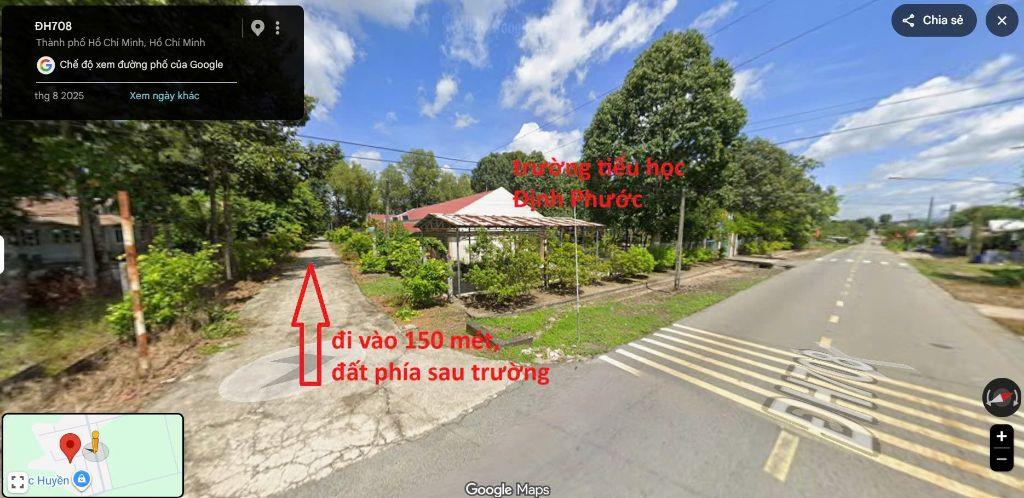 Bán đất nền 160,5m² sau trường tiểu học, MT 6m, chính chủ – 795 triệu