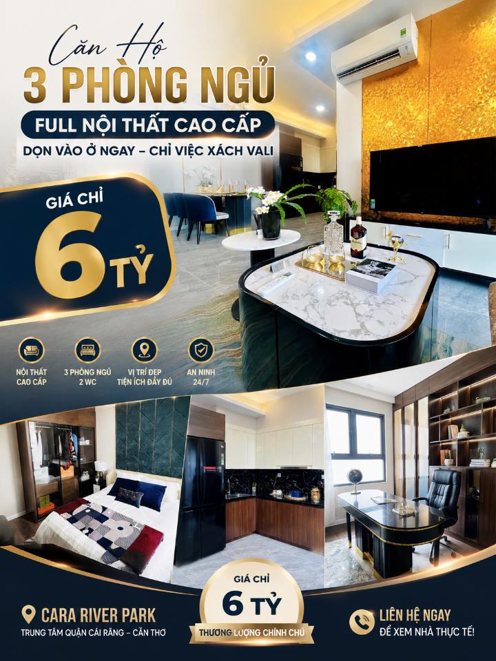 Bán căn hộ cao cấp 3pn tại Cái Răng Cần Thơ