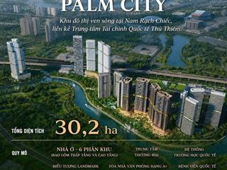 PALM RIVER - PALM CITY - Khu đô thị ven sông tại Nam Rạch Chiếc, liền kề Trung tâm Tài