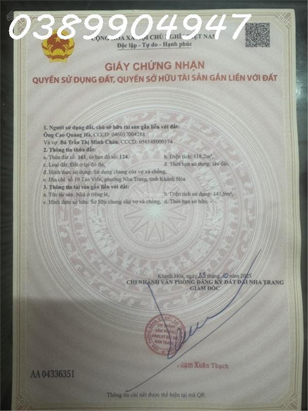 Bán nhà mặt tiền phường Phước Hoà dt 145m2 ngang 8m, có dòng tiền, giá 16,5 tỷ - Lh 086