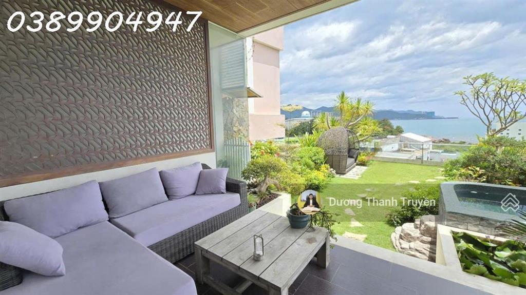 Bán biệt thự 4 tầng 2 mặt tiền view biển ngang hiếm 9,7m, cạnh Đại học Nha Trang, dòng