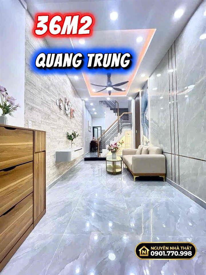 🔥NHÀ ĐẸP HOÀN CÔNG NGÃ 6 QUANG TRUNG FULL NỘI THẤT 36M² - 4.45 TỶ🔥