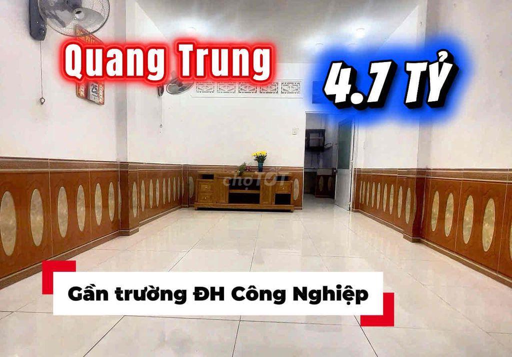 BÁN NHÀ VỊ TRÍ ĐẸP QUANG TRUNG GÒ VẤP - 52M2 HOÀN CÔNG - 4.75 TỶ