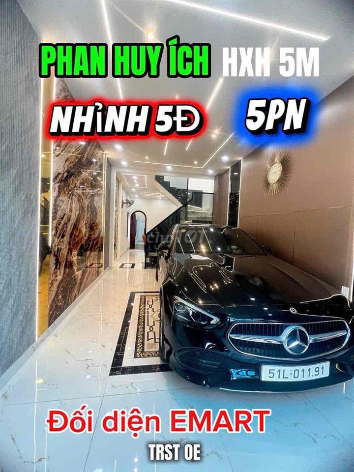 🔥 NHÀ ĐẸP Ô TÔ NGỦ TRONG NHÀ - 71M2 - 5PN - PHAN HUY ÍCH GÒ VẤP - 5.85