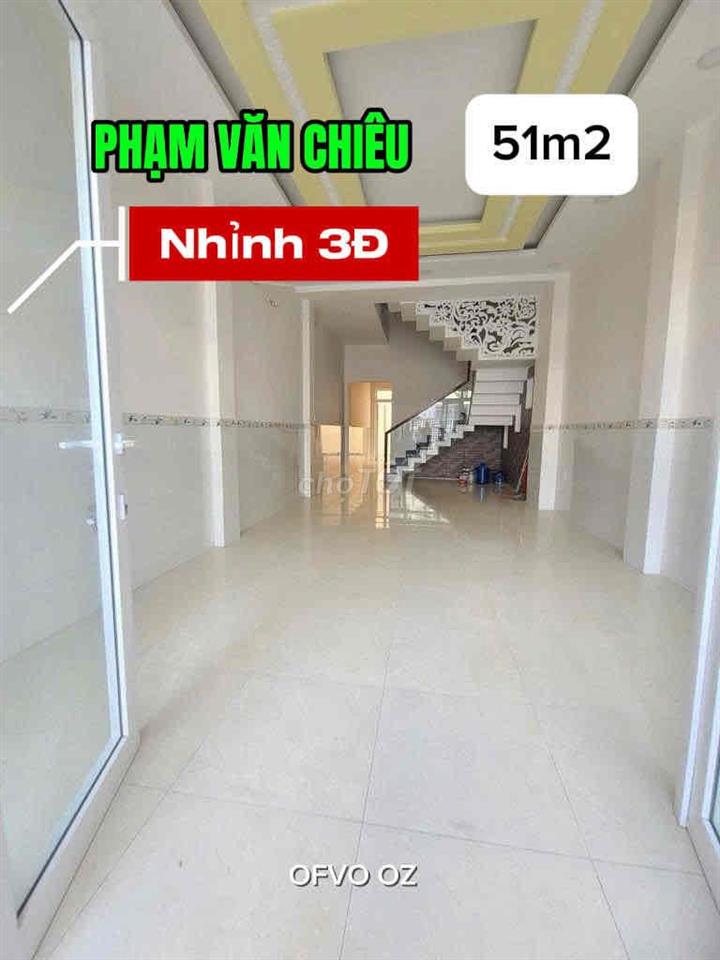 🔥NHÀ HXH PHẠM VĂN CHIÊU GÒ VẤP - 51M2 - 3PN - NHỈNH 3.8 TỶ🔥