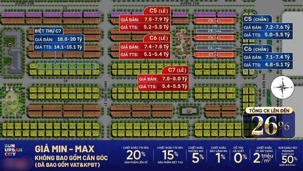 Chuyển nhượng căn liền kề hướng ĐN cực hiếm view trực diện công viên sát 8 tòa CC