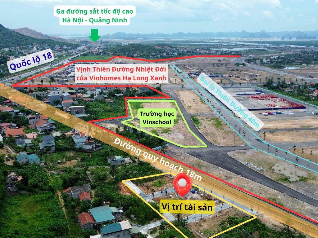 SỞ HỮU ĐẤT MẶT TIỀN QL18 HƯỞNG 90% TIỆN ÍCH VIN HẠ LONG XANH GIÁ CHỈ BẰNG 30%