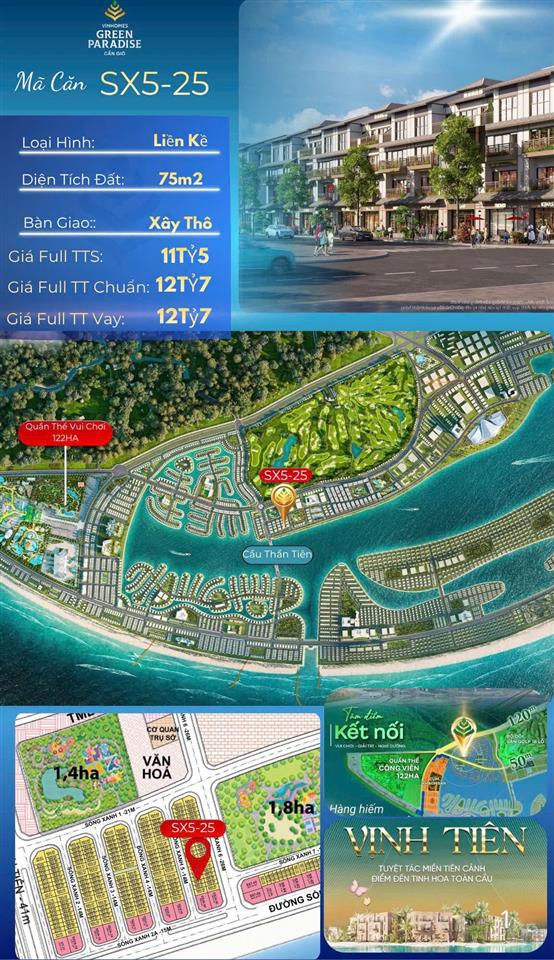 VỊNH TIÊN – VINHOMES GREEN PARADISE CẦN GIỜ CƠ HỘI SỞ HỮU CĂN ĐẸP NGHỈ DƯỠNG & ĐẦU TƯ TẠI