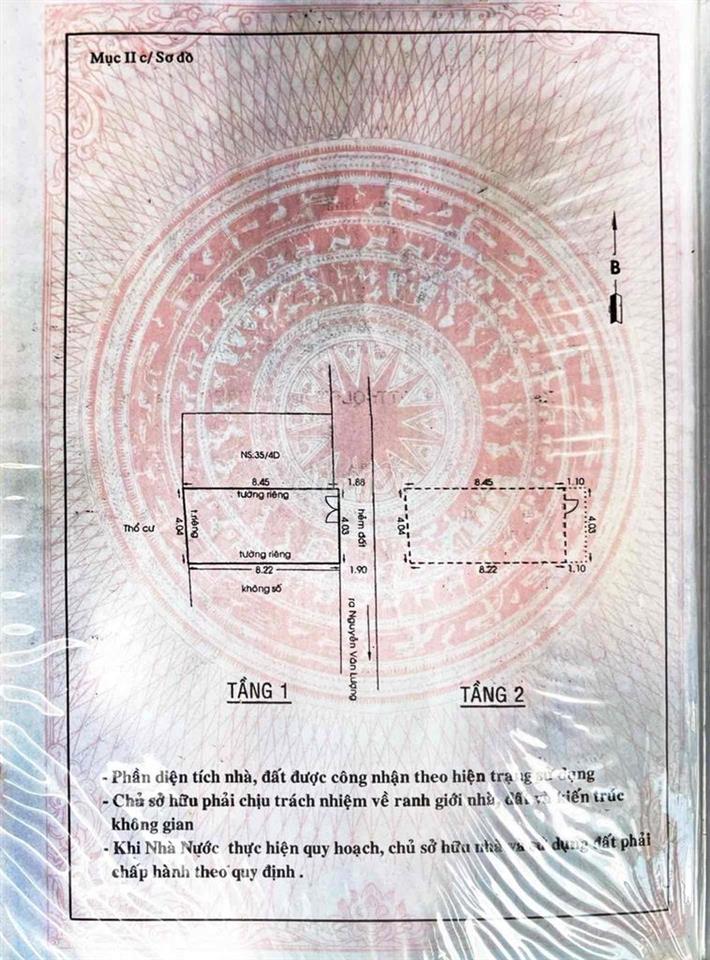 Nguyễn Văn Lượng , nhà nở hậu ,cách 10 m ra đường ô tô tải tránh