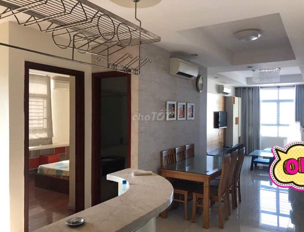 CHO THUÊ CHUNG CƯ CENTRAL GARDEN - 80M2 - 2PN 2WC - GIÁ 14 TR