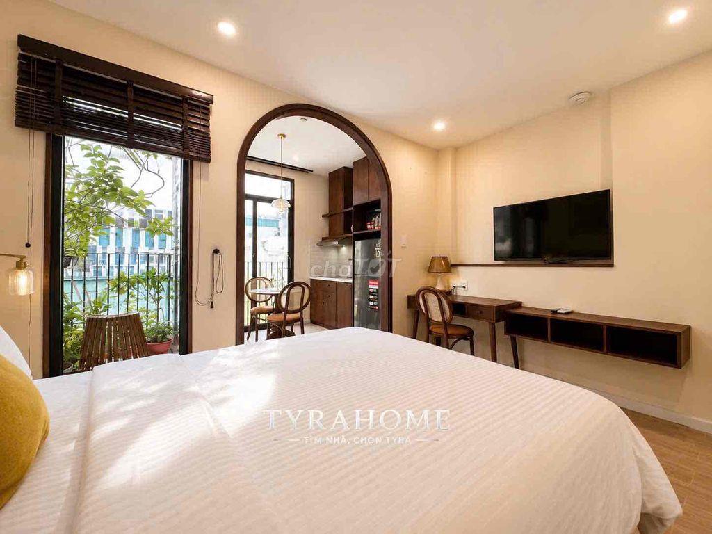 Siêu Phẩm 1PN Full NT Tách Nếp Kèm Bancol Sân Vườn Cực Chill Thoáng!!!
