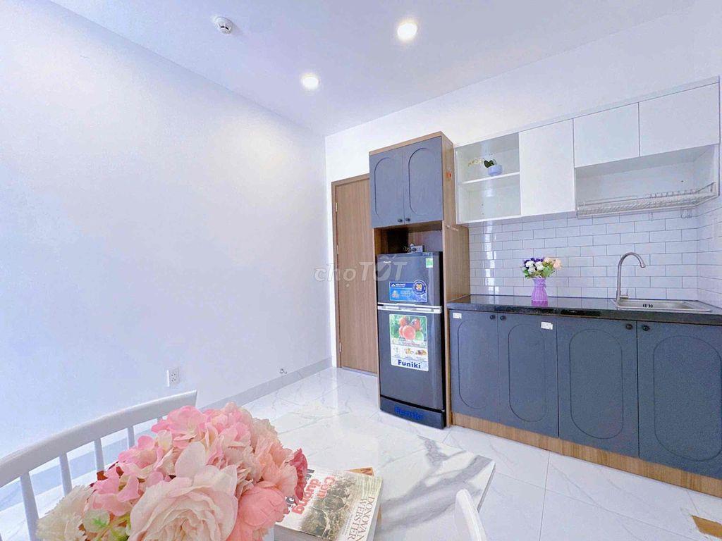 🌻CHO THUÊ CĂN HỘ 1PN BAN CÔNG THOÁNG🌳MÁY GIẶT RIÊNG/TÁCH BẾP✨45M2✨