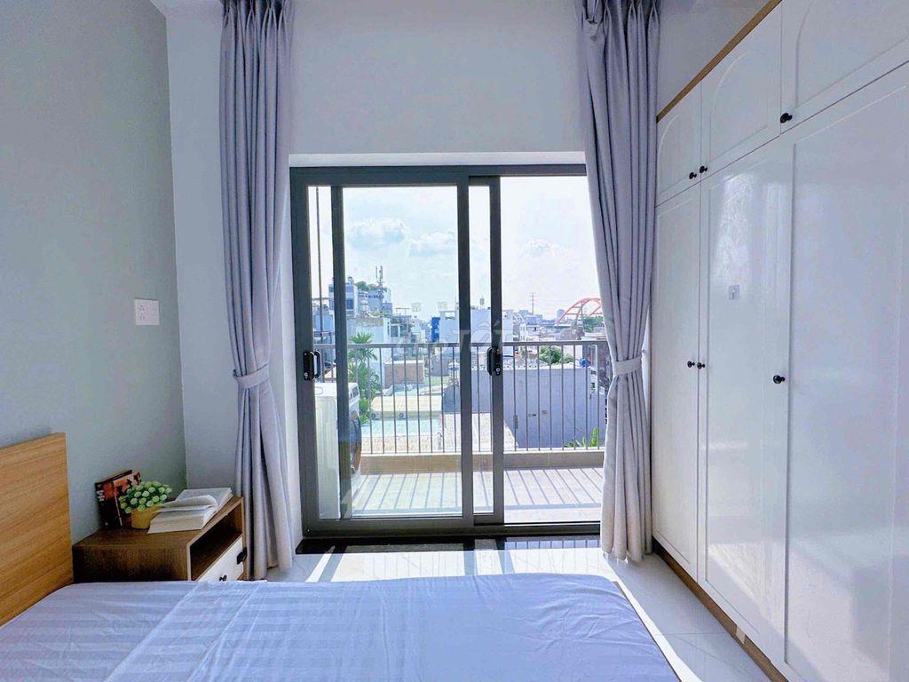 🌻CHO THUÊ CĂN HỘ 1PN BAN CÔNG THOÁNG🌳MÁY GIẶT RIÊNG/TÁCH BẾP✨45M2✨
