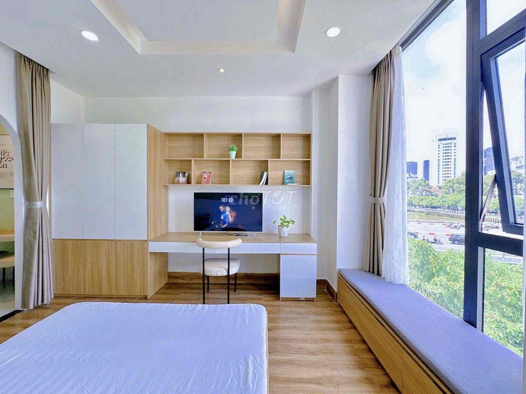🌻CHO THUÊ CH 1PN - 1PK VIEW BỜ KÈ🌳THANG MÁY/HẦM XE🌳MÁY GIẶT RIÊNG✨40M2