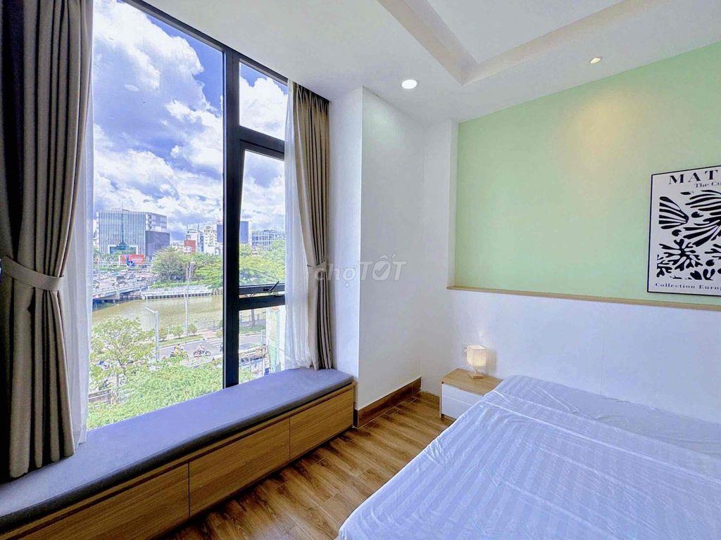 🌻CHO THUÊ CH 1PN - 1PK VIEW BỜ KÈ🌳THANG MÁY/HẦM XE🌳MÁY GIẶT RIÊNG✨40M2