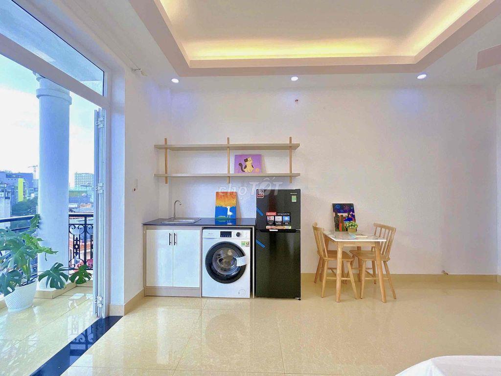 🏡CĂN HỘ STUDIO BAN CÔNG SIÊU THOÁNG🌳CHỢ BÀ CHIỂU🌻MÁY GIẶT RIÊNG✨35M2✨
