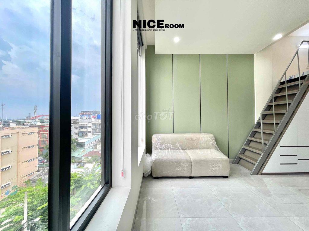 căn hộ có gác giá 5tr7 nhà mới 100% có thang máy