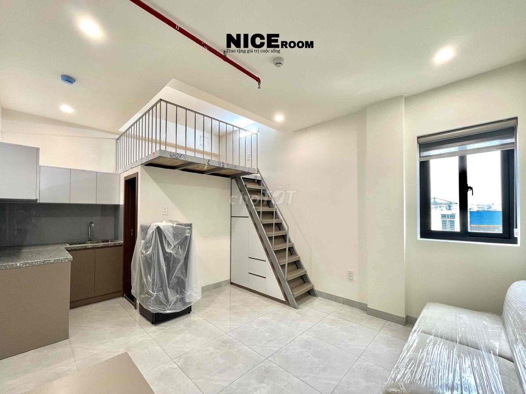 phòng trọ có gác full nội thất 5tr7-6tr có thang máy