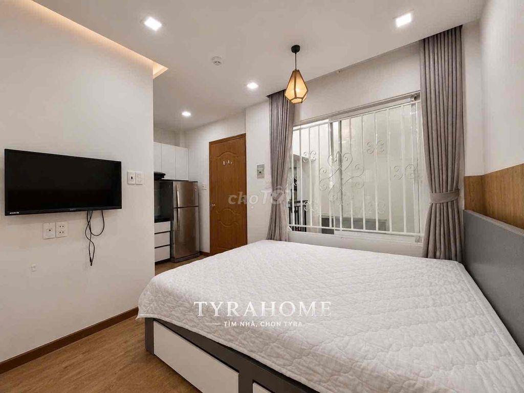 🔥Cho thuê căn hộ Studio - Full nội thất - Cửa sổ trời, Đầy đủ tiện ích