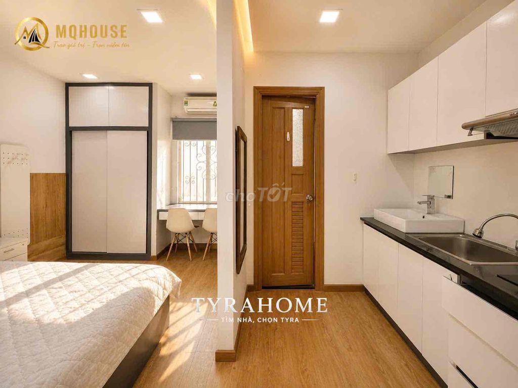🔥Cho thuê căn hộ Studio - Full nội thất - Cửa sổ trời, Đầy đủ tiện ích