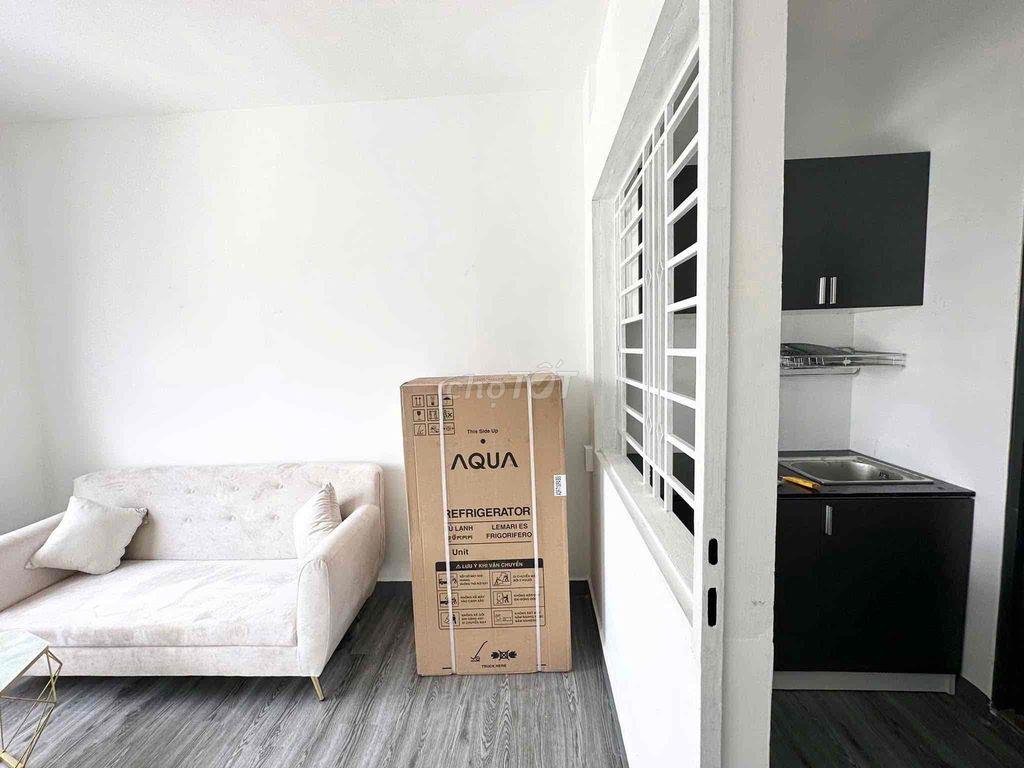 Cho thuê 1PN Trần Huy Liệu, ban công, tách bếp, máy giặt riêng