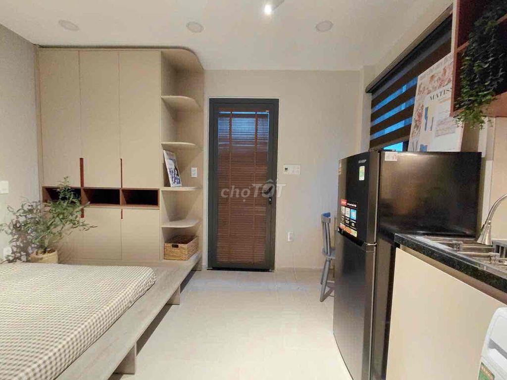 Căn hộ Studio - Nơ Trang Long - full nội thất, thiết kế hiện đại