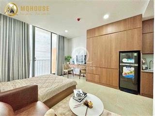 Studio sát công viên Hoàng Văn Thụ - Ban công, full nội thất