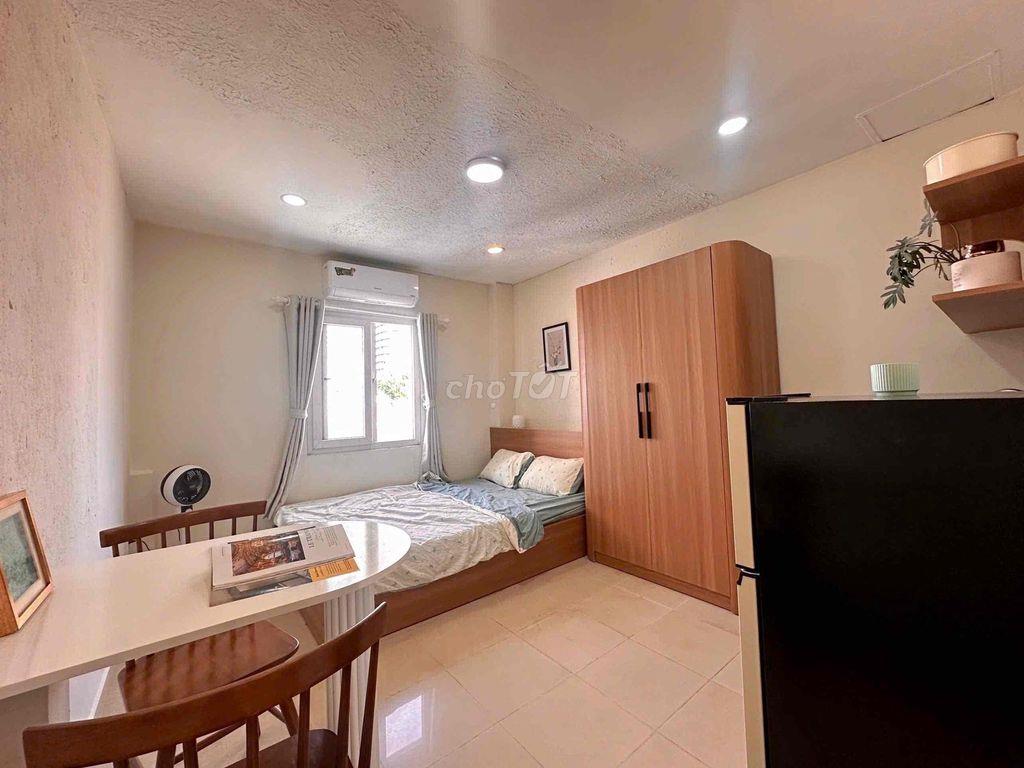 🌹 CĂN HỘ CAO CẤP - FULL NỘI THẤT - 1PN - STUDIO - BAN CÔNG THOÁNG MÁT