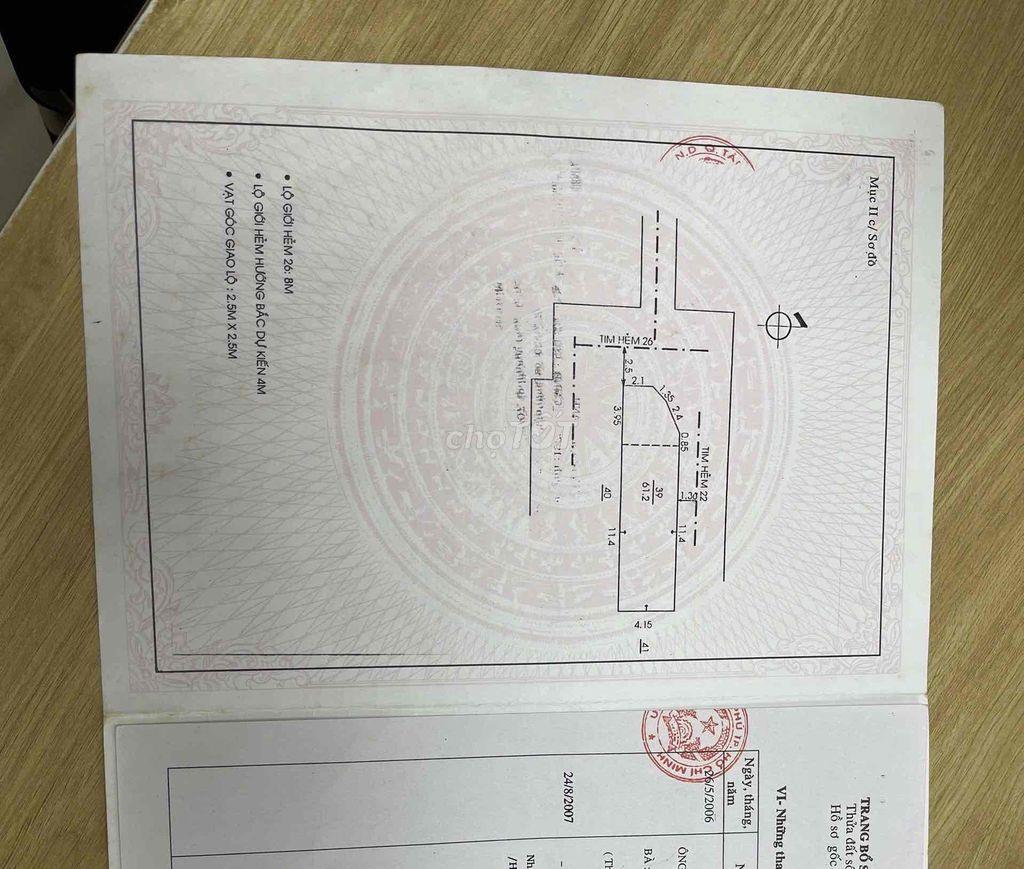 Bán nhà ÂU CƠ - Góc 2 MT hẻm Oto