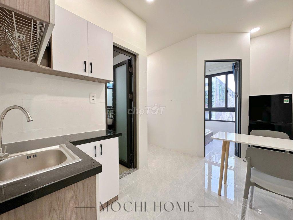 1PN ban công 40m² Full NT, thang máy, máy giặt riêng, gần ĐH Văn Lang
