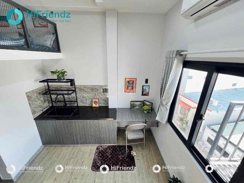 PHÒNG ĐẸP GÁC CAO 1m8 GIÁ RẺ, RỘNG 30m2 CỬA SỔ THOÁNG GẦN VLU, Q1, Q3