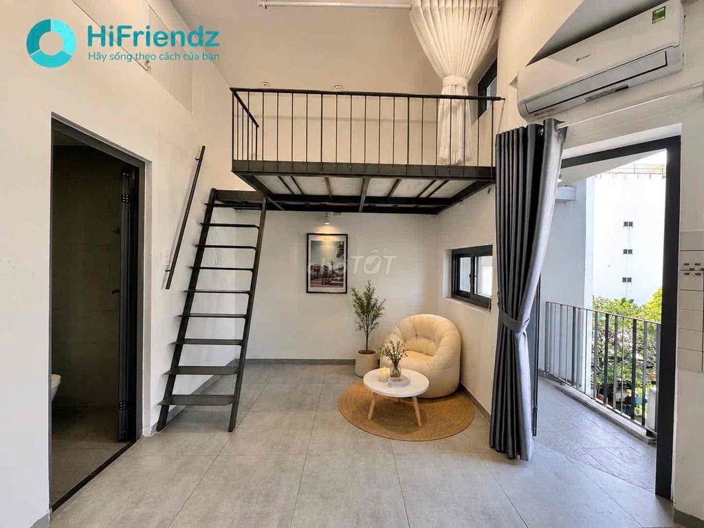 CĂN HỘ ĐẸP GÁC CAO GIÁ RẺ BAN CÔNG RỘNG 40m2 GẦN VLU, ULAW, UEF,QUẬN 1