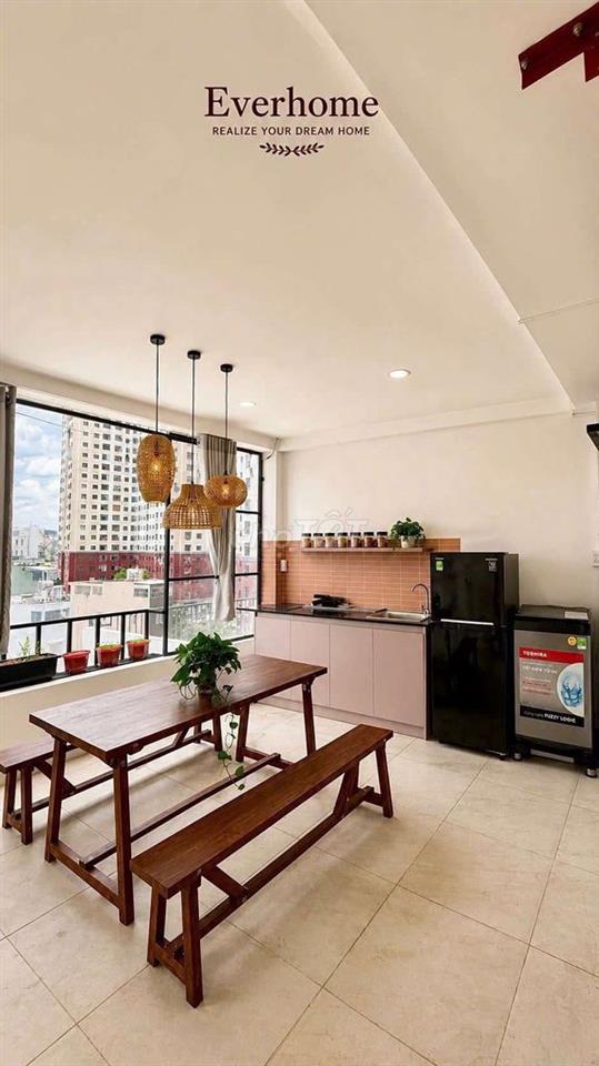 Cho thuê căn 1PN penthouse, Full nội thất – Bình Thạnh giáp Q1