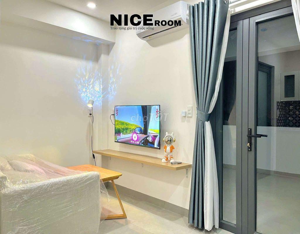 Cho thuê căn hộ 1 phòng ngủ,Penthouse 2 sân thượng,full nt, Bình Thạnh