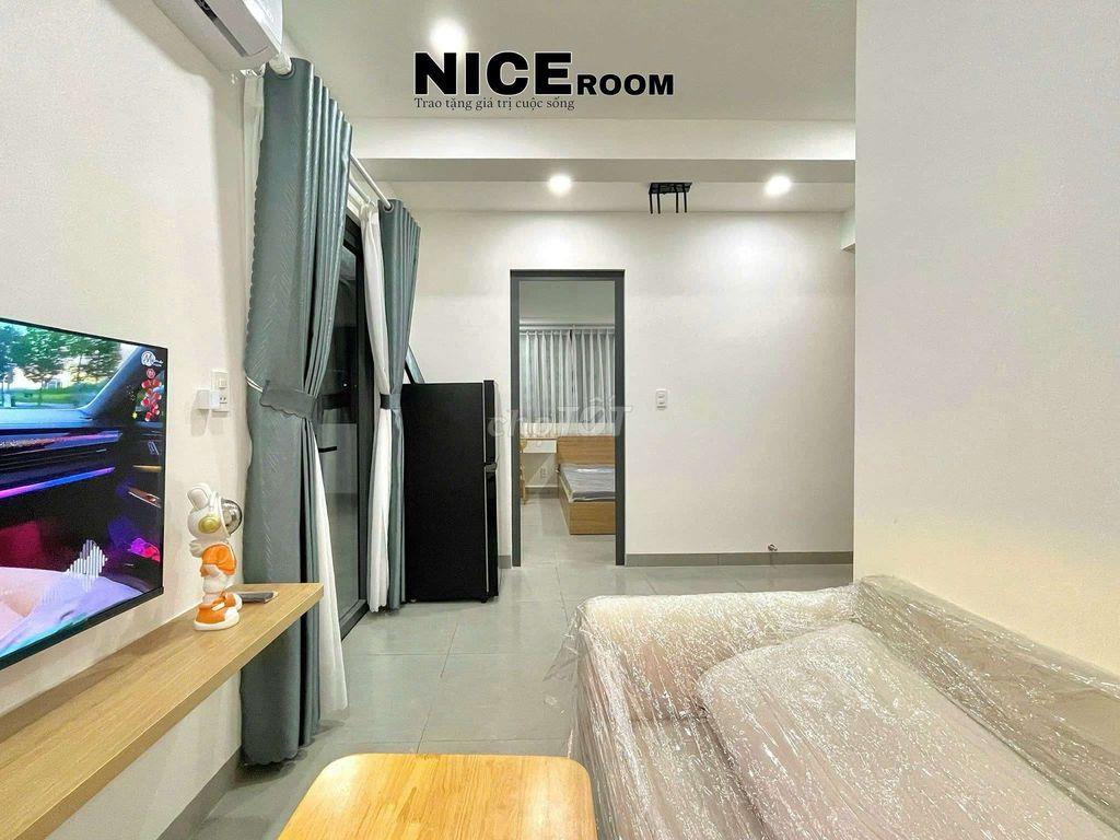 Cho thuê căn hộ 1 phòng ngủ,Penthouse 2 sân thượng,full nt, Bình Thạnh