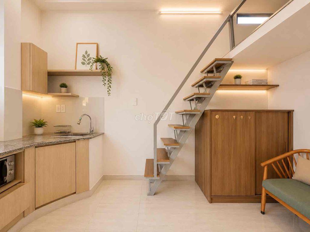 Căn hộ có Gác ban công máy giặt riêng 35m2 Quận Bình Thạnh